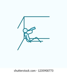 alcoholic outline icon