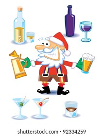 Alcoholic Santa Clause