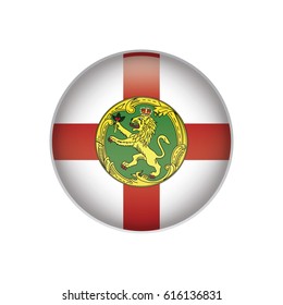 Aldeney flag button