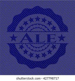 Insignia de Ale con textura jean