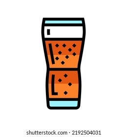 ale beer glass color icon vector. ale beer glass sign. isolated symbol illustration