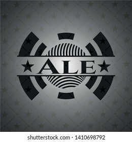 Ale black badge. Vector Illustration. Detailed.