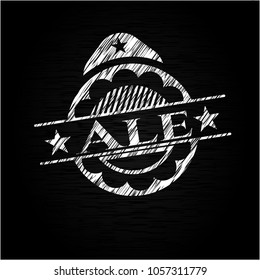 Ale chalkboard emblem