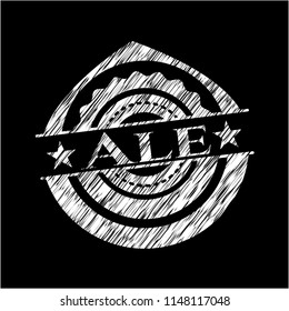 Ale chalkboard emblem