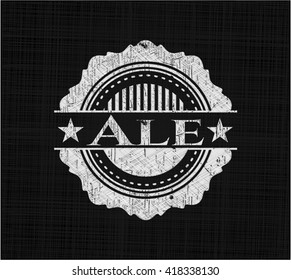 Ale chalkboard emblem
