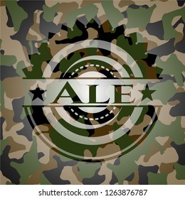Ale on camo texture