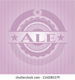 Ale retro pink emblem