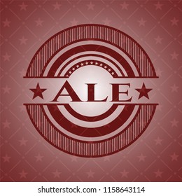 Ale retro red emblem