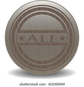 Ale retro wood emblem