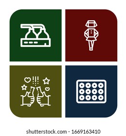 configuración de iconos simples de venta. Contiene iconos tales como fábrica de cerveza, irlandés, cerveza, beer box, puede ser usado para web, móvil y logotipo