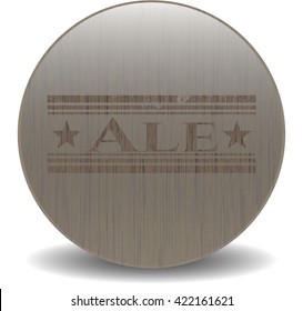 Ale wood emblem. Retro