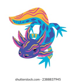 alebrije mexico axolotl illustration design