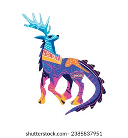 diseño de ilustraciones de ciervos alebrije méxico