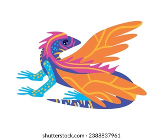 alebrije mexico dragon illustration design