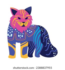 alebrije mexico tiger illustration design