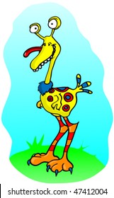 An alebrije, a weird mythical creature
