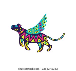 alebrijes colored animal illustration isolated