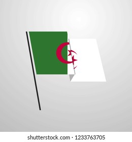 Alegeria waving flag