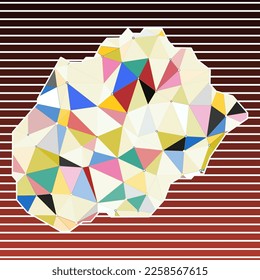 Ilustración vectorial de Alegranza. Diseño de Alegranza sobre fondo de rayas degradadas. Tecnología, internet, red, concepto de telecomunicaciones. Hermosa ilustración vectorial.