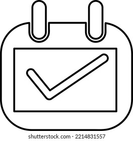 alendar icon, logo isolated on a white background 