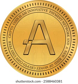 aleo cryptocurrency logos on abstract background. 3d illustrations.