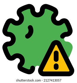 alert after being exposed to a virus