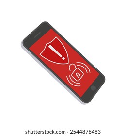 Alert Alarm Flat Icon, Vector illustration