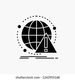 Alert, antivirus, attack, computer, virus Glyph Icon. Vector isolated illustration