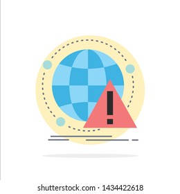 Alert, antivirus, attack, computer, virus Flat Color Icon Vector