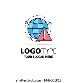 Alert, antivirus, attack, computer, virus Flat Color Icon Vector