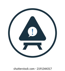 Alert, attention, danger icon. Simple vector illustration.