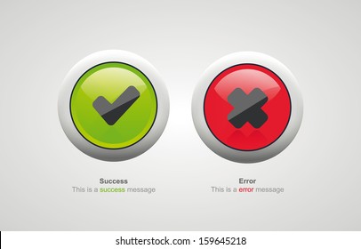 Alert attention warning icon button