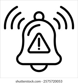 Alert Bell Icon Element For Design