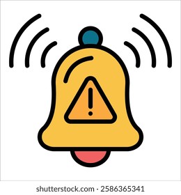 Alert Bell Icon Element For Design