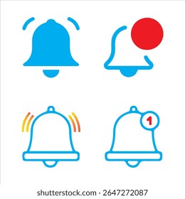 Alert bell icon  symbol with vibrations
