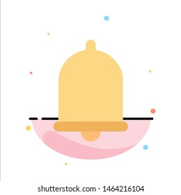 Alert, Bell, Notification, Sound Abstract Flat Color Icon Template. Vector Icon Template background
