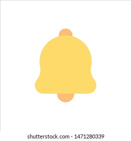 Alert, Bell, Notification, Sound  Flat Color Icon. Vector icon banner Template. Vector Icon Template background