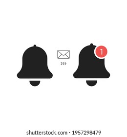 Alert bells vector icons for website or app 