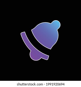 Alert blue gradient vector icon