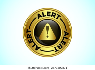 Alert button design illustration. Suitable for mobile app, and website UI design.