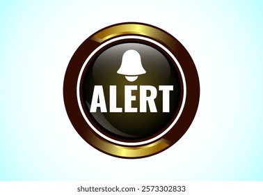 Alert button design illustration. Suitable for mobile app, and website UI design.
