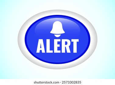 Alert button design illustration. Suitable for mobile app, and website UI design.