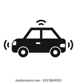 Alert car control icon simple vector. Safe driver. Auto seat blind