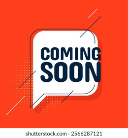 alert coming soon teaser template for business marketing campaign vector