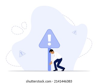 Alert concept illustration. Concept of fatal error, operating system failure, program crash, critical alert message