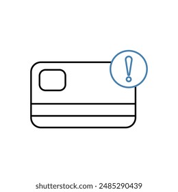 icono de línea de concepto de alerta. Ilustración de elemento simple. diseño de símbolo de esquema de concepto de alerta.