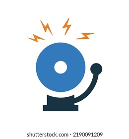 Alert, danger, firealarm icon. Simple editable vector graphics.