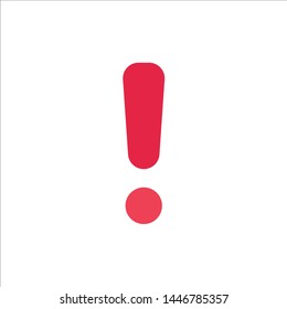 Alert, Danger, Warning, Sign  Flat Color Icon. Vector icon banner Template