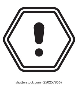 Icono de signo de advertencia de peligro de alerta