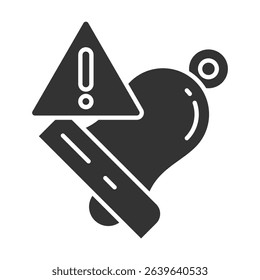 Alert Glyph Icon Element For Design)